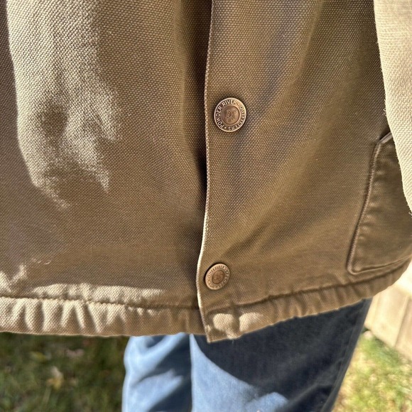 Powder River Outfitters Mens XL Chore Western Work Rancher Green Jacket Sherpa - Picture 8 of 14